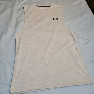 Under Armour Men's Gray Sleeveless Shirt Muscle Shirt Size Small